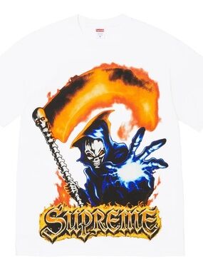 Supreme Grim Reaper Tee White